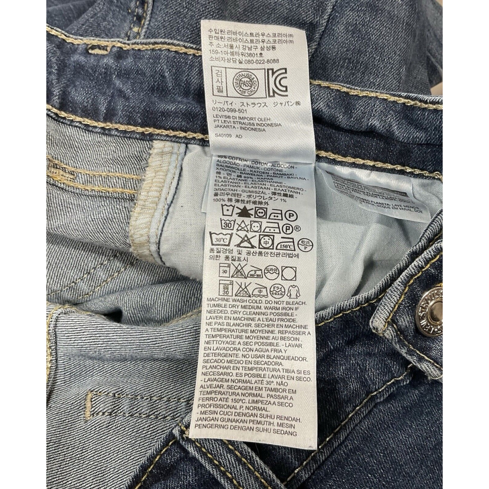 Y2K Levi’s 518 Superlow Boot Cut Jeans Size 13 M 36 X 31 Blue Stretch Denim - Picture 11 of 12